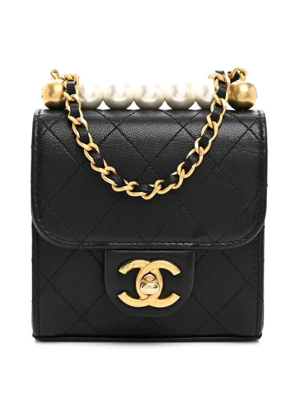 Chanel Goatskin Chic Pearls Clutch On #342928C19B